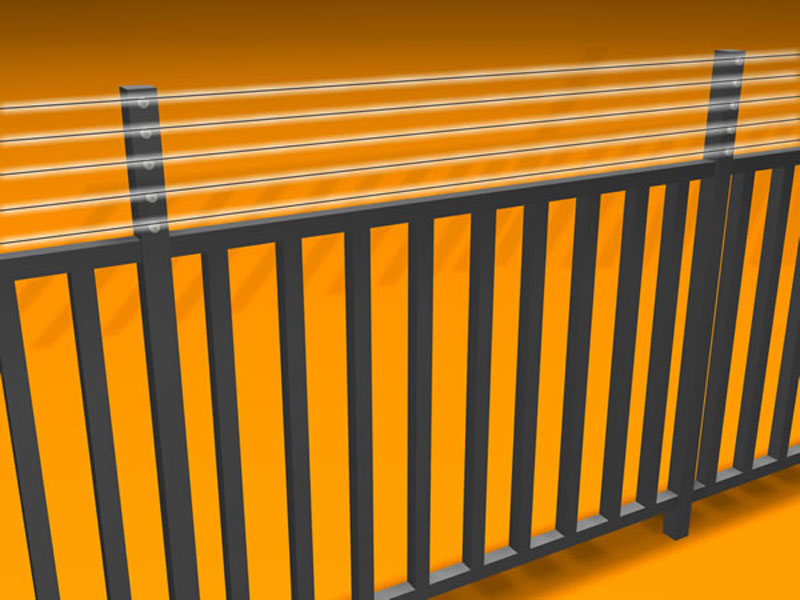 Picture of Steel bar Electric Fencing Installation