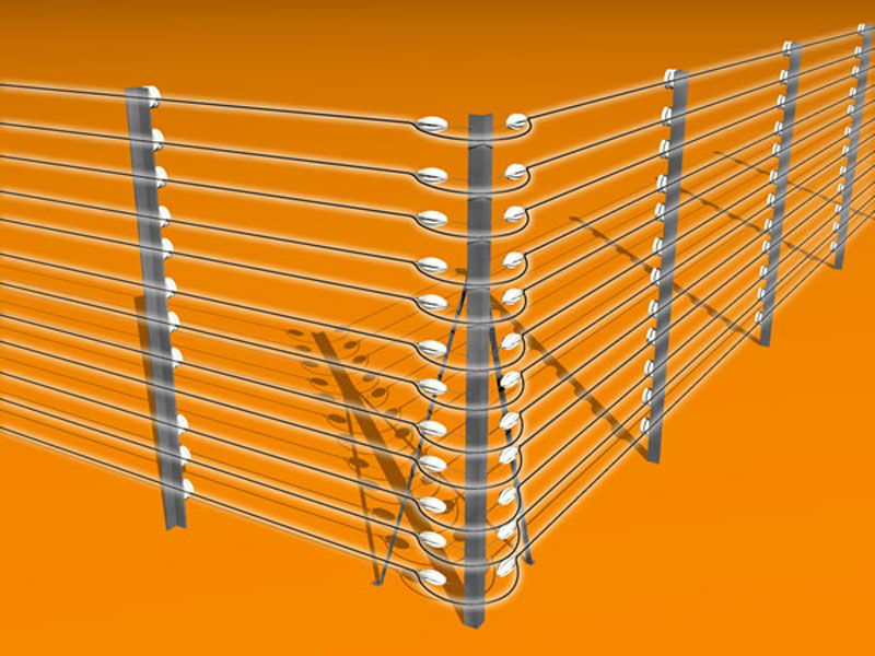 Picture of Freestanding Electrified Fence Installation